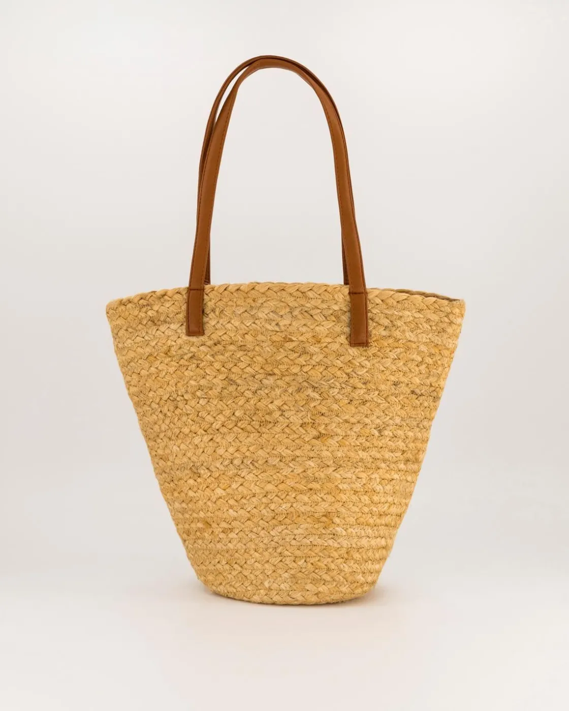 Women Old Khaki Bags & Purses>Caitlyn Pu Strap Jute Basket