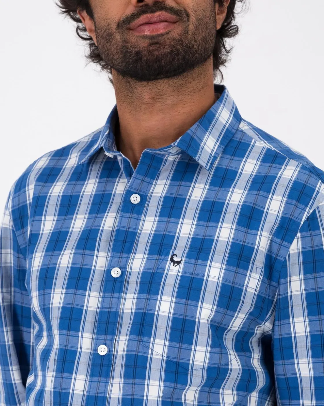Men Old Khaki Shirts>Men'S Albert Check Slim Fit Shirt