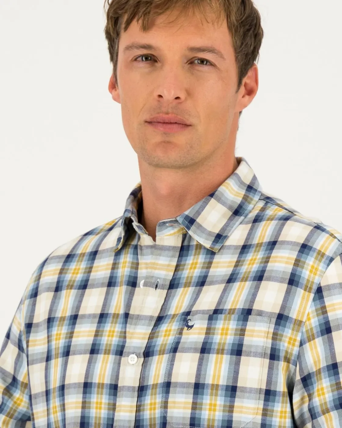 Men Old Khaki Shirts>Men'S Andrew Regular Fit Check Shirt