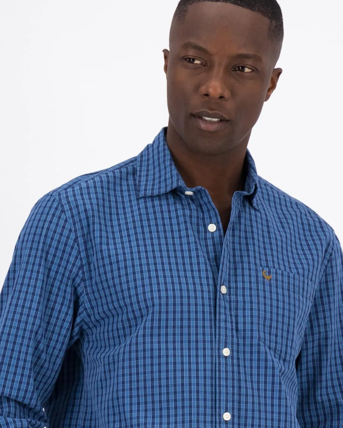 Men Old Khaki Shirts>Men'S Arc Gingham Check Regular Fit Shirt