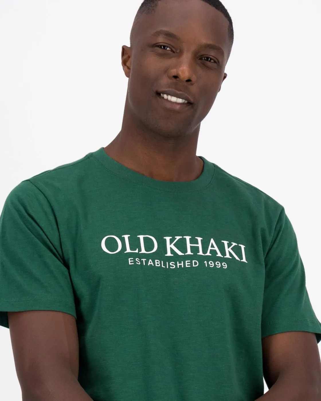 Men Old Khaki T-Shirts>Men'S Archie Slub Cotton Standard Fit T-Shirt