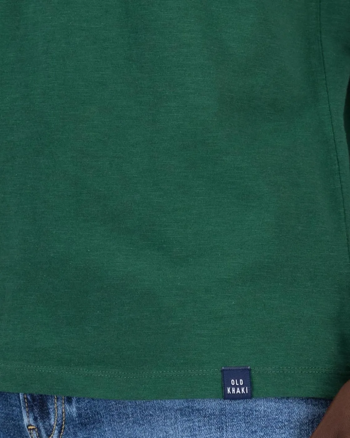 Men Old Khaki T-Shirts>Men'S Archie Slub Cotton Standard Fit T-Shirt