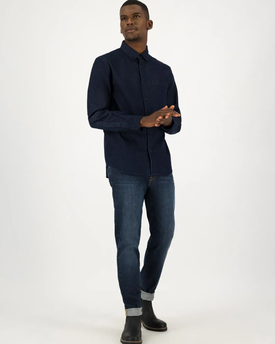 Men Old Khaki Shirts>Men'S Axel Regular Fit Denim Shirt