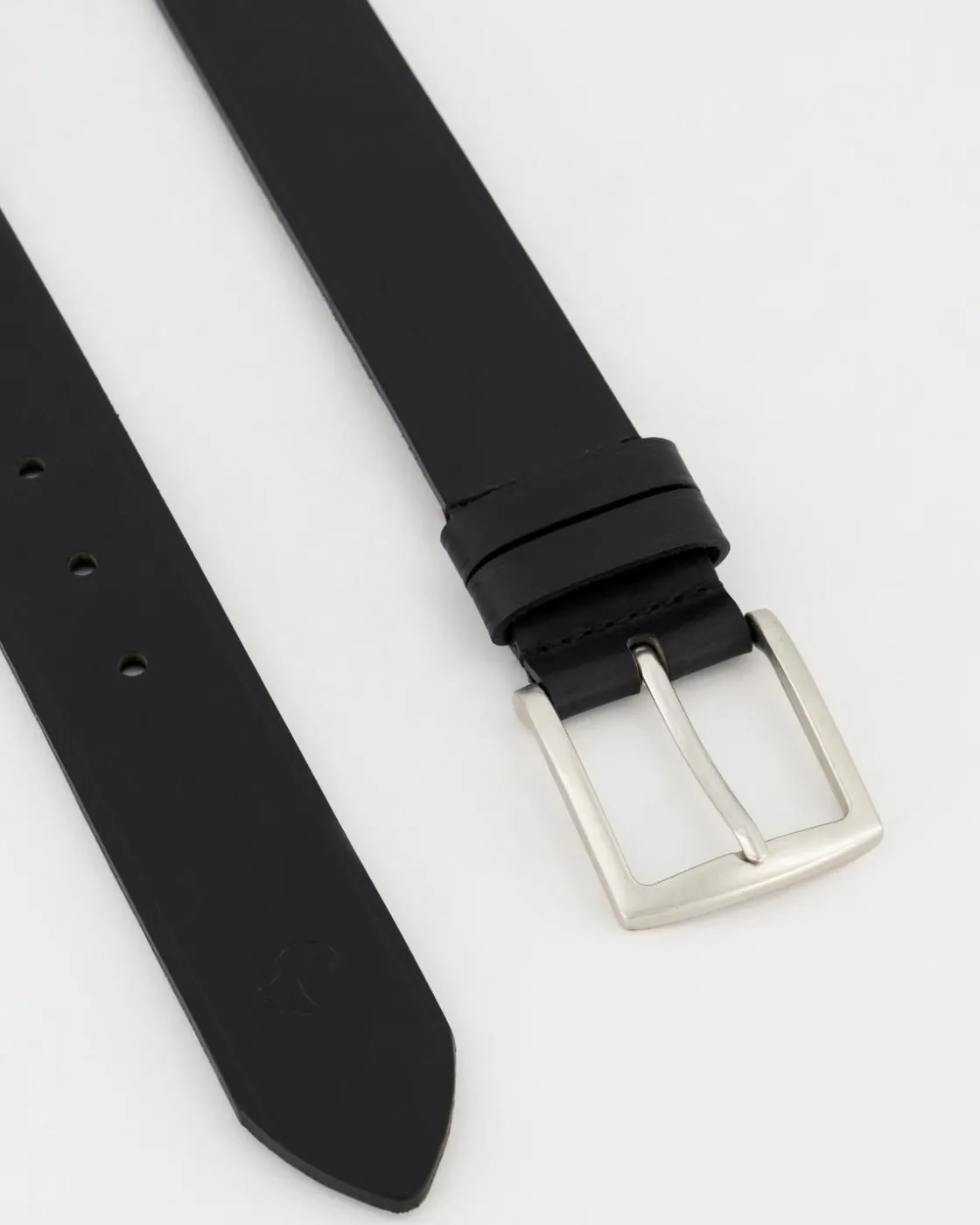 Men Old Khaki Belts>Men'S Benjamin Rolled Edge Leather Belt