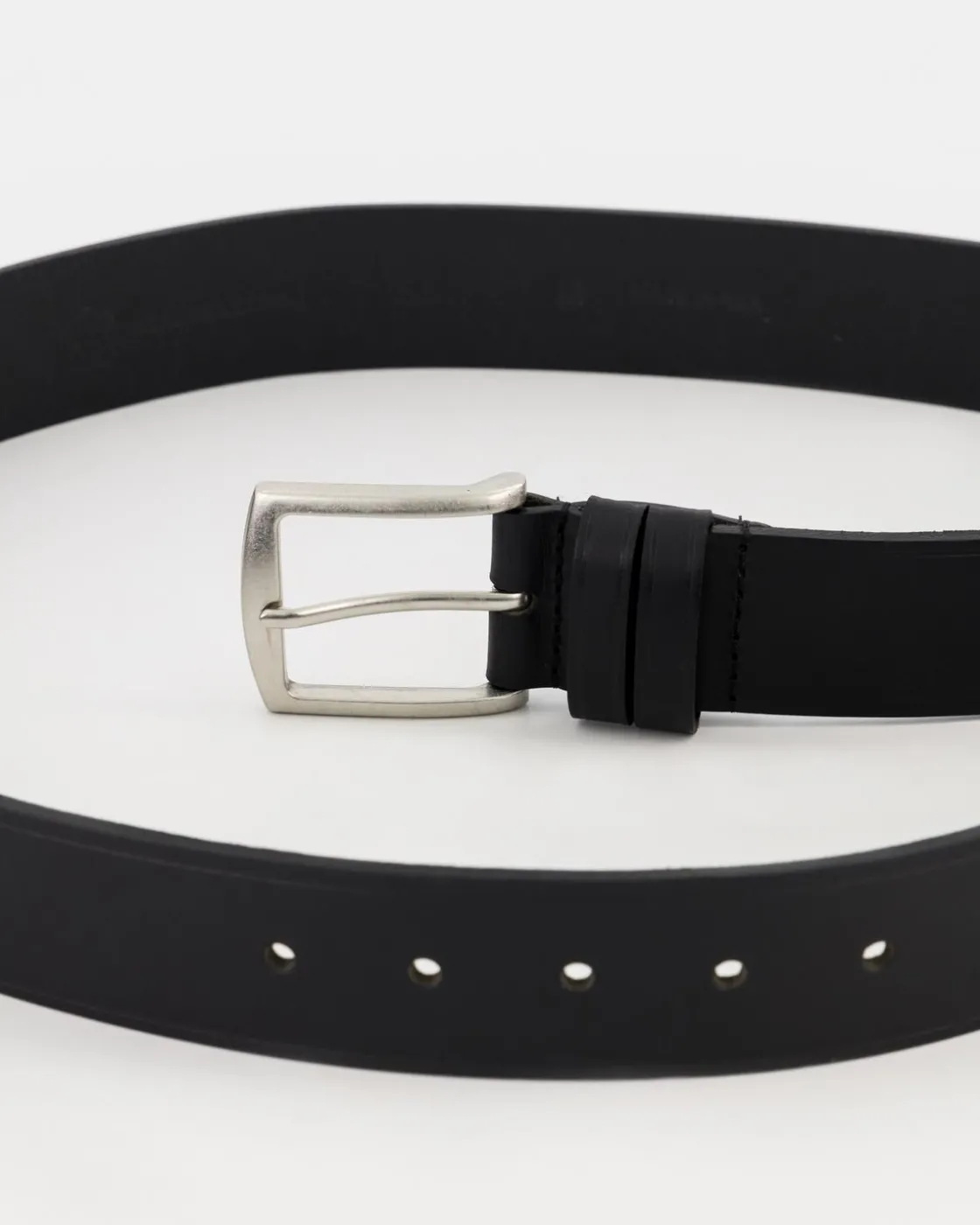 Men Old Khaki Belts>Men'S Benjamin Rolled Edge Leather Belt