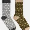 Men Old Khaki Socks & Underwear>Men'S Bruno All-Over Groat Sock