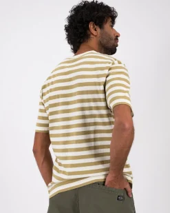 Men Old Khaki T-Shirts>Men'S Charlie Standard Fit Striped T-Shirt