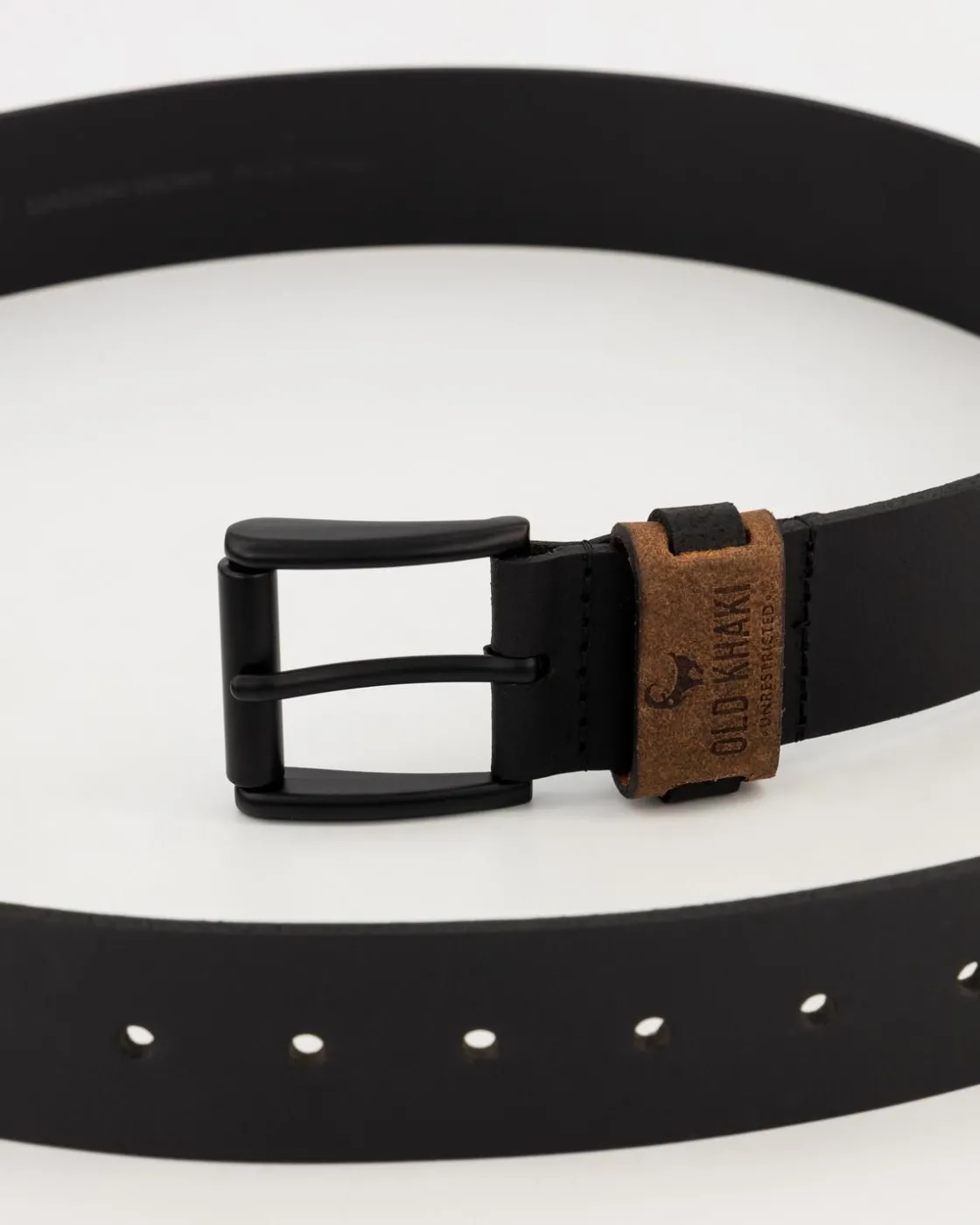 Men Old Khaki Belts>Men'S Davian Two-Tone Leather Belt