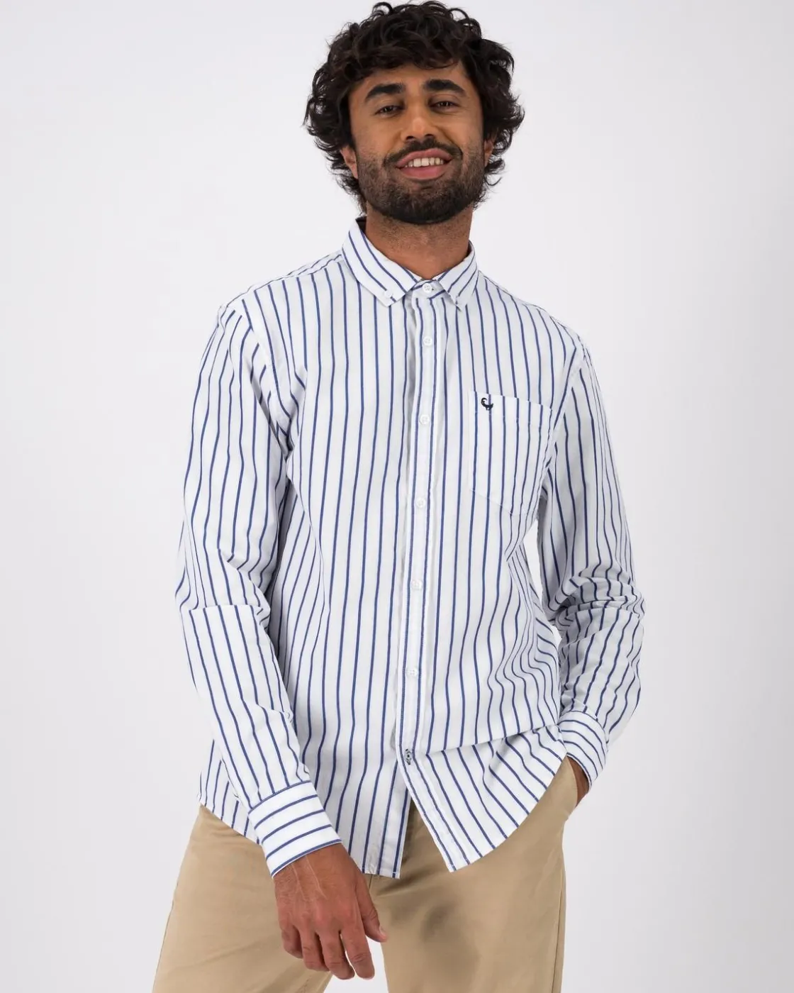 Men Old Khaki Shirts>Men'S Denton Stripe Slim Fit Shirt