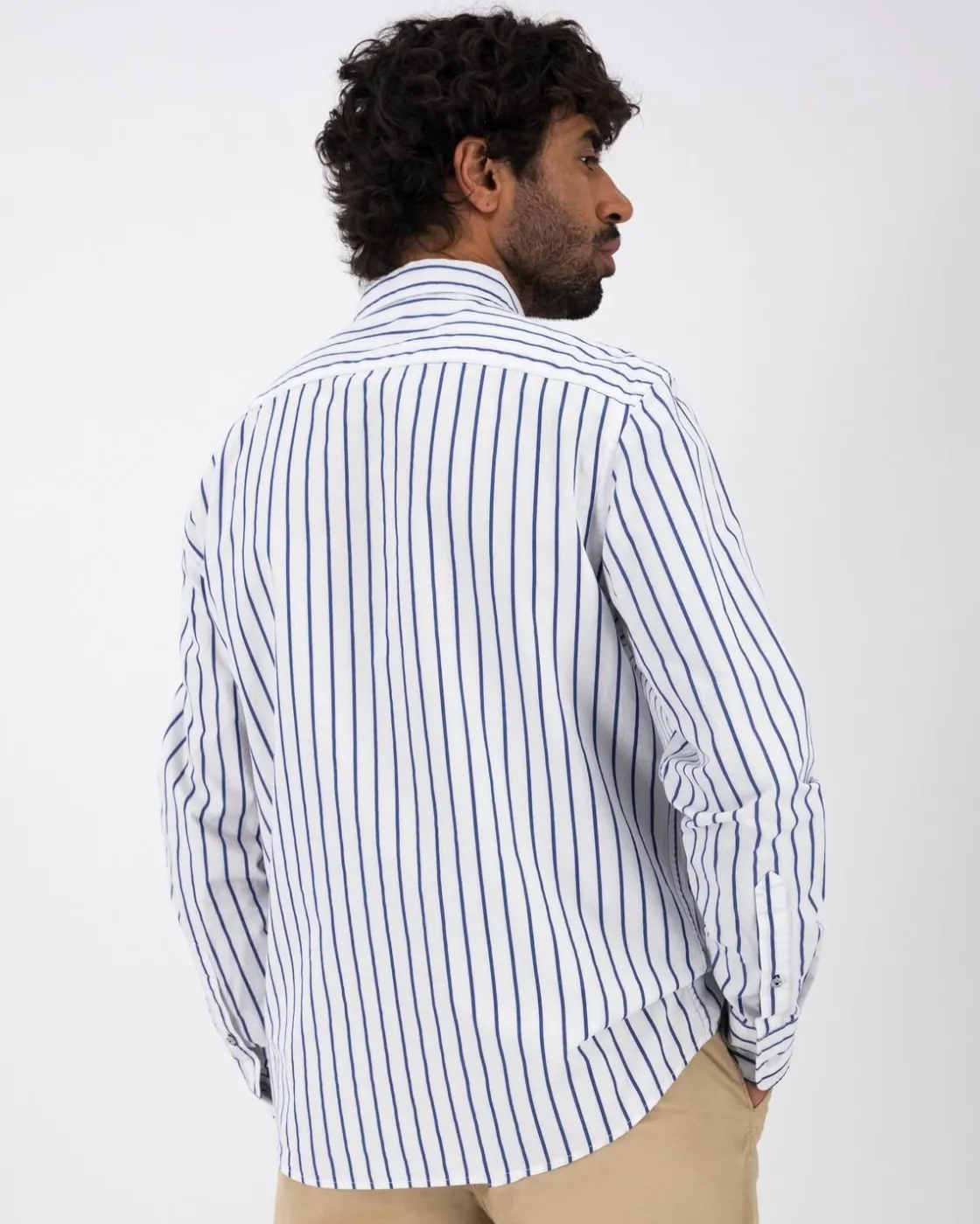 Men Old Khaki Shirts>Men'S Denton Stripe Slim Fit Shirt