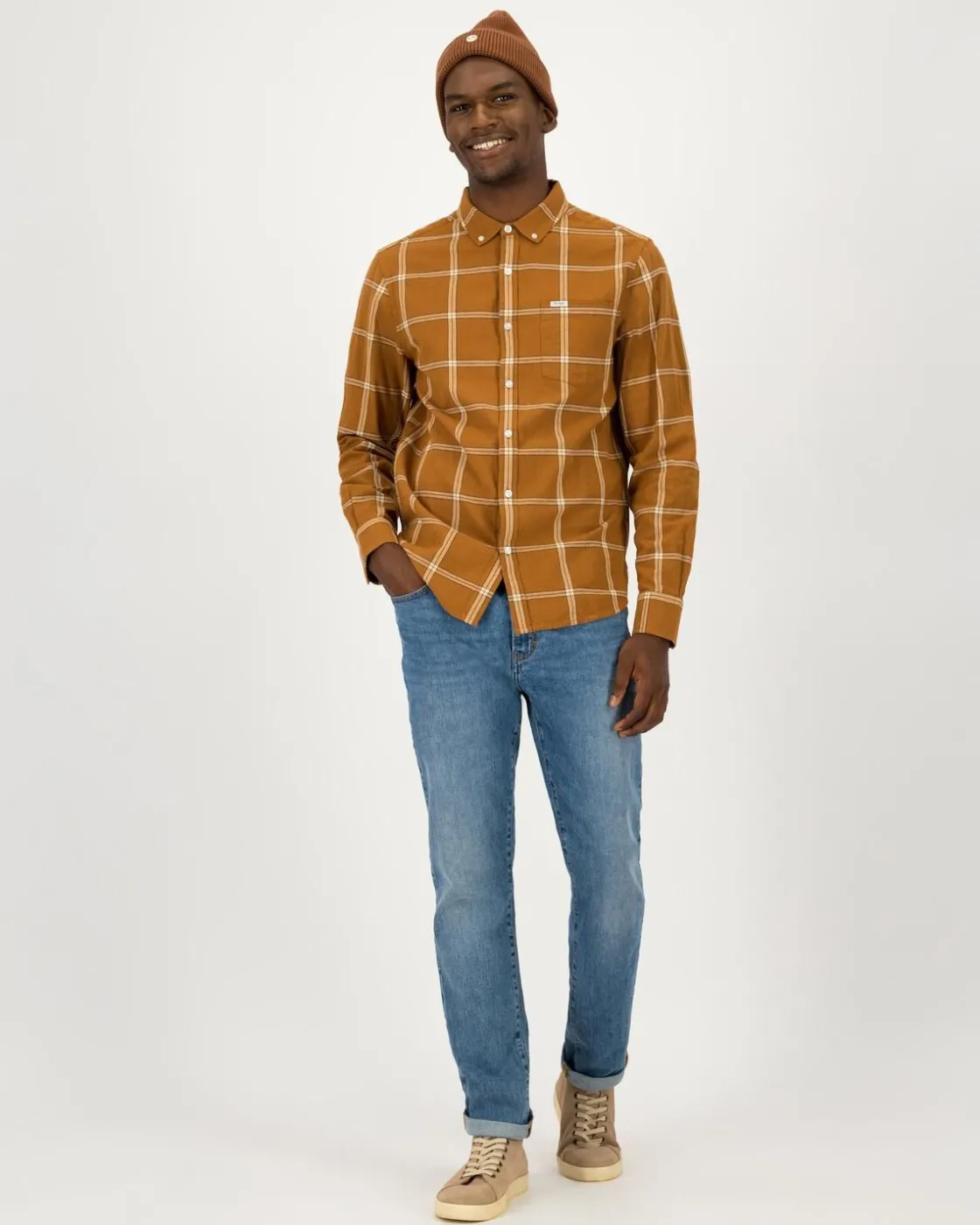 Men Old Khaki Shirts>Men'S Derek Textured Slim Fit Shirt