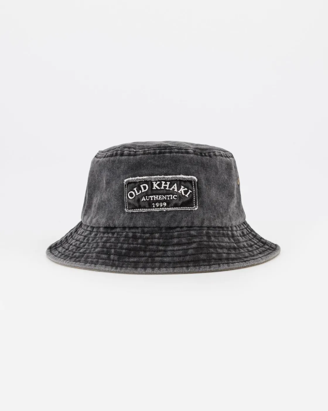 Men Old Khaki Headwear>Men'S Gerault Frayed Badge Bucket Hat