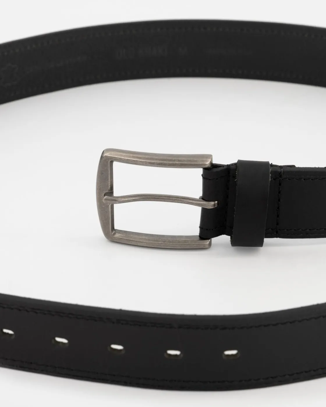 Men Old Khaki Belts>Men'S Grady Topstitch Rolled Edge Leather Belt