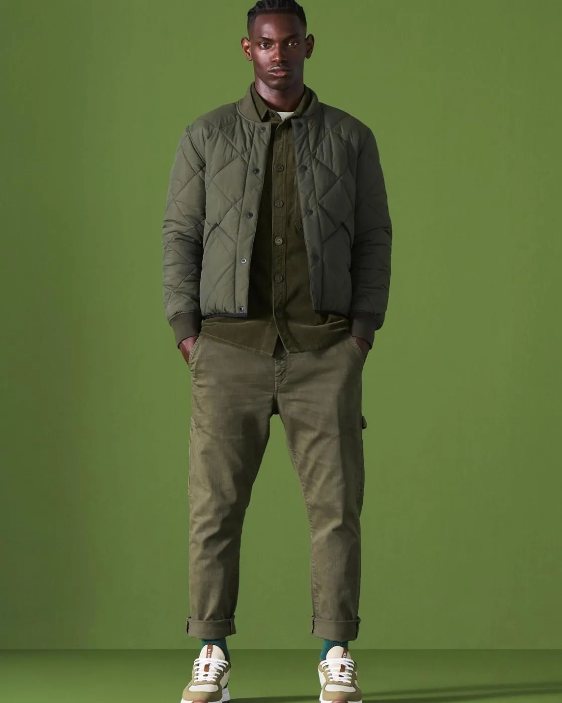 Men Old Khaki Jackets>Men'S Griffin Reversible Bomber Jacket