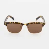 Men Old Khaki Sunglasses>Men'S Half-Rim Wayfarer Sunglasses