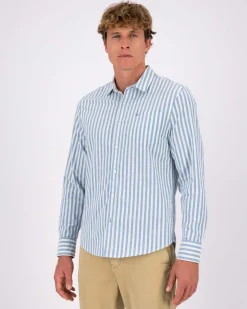 Men Old Khaki Shirts>Men'S Hayden Stripe Slim Fit Shirt