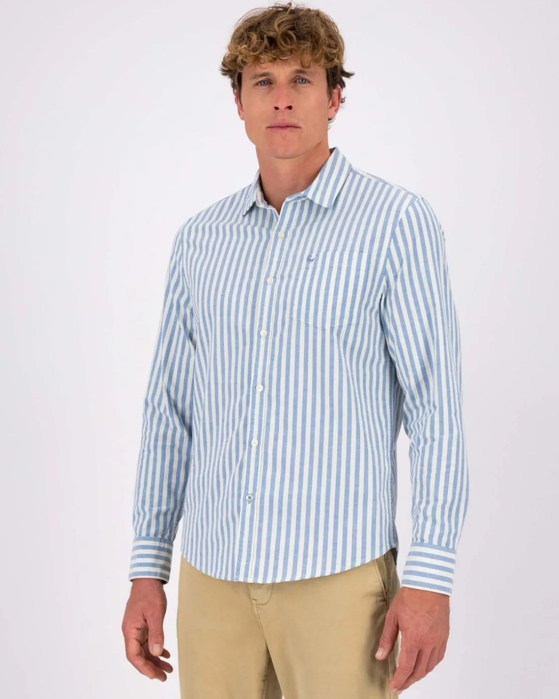 Men Old Khaki Shirts>Men'S Hayden Stripe Slim Fit Shirt