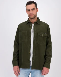 Men Old Khaki Jackets>Men'S Henry Corduroy Shacket