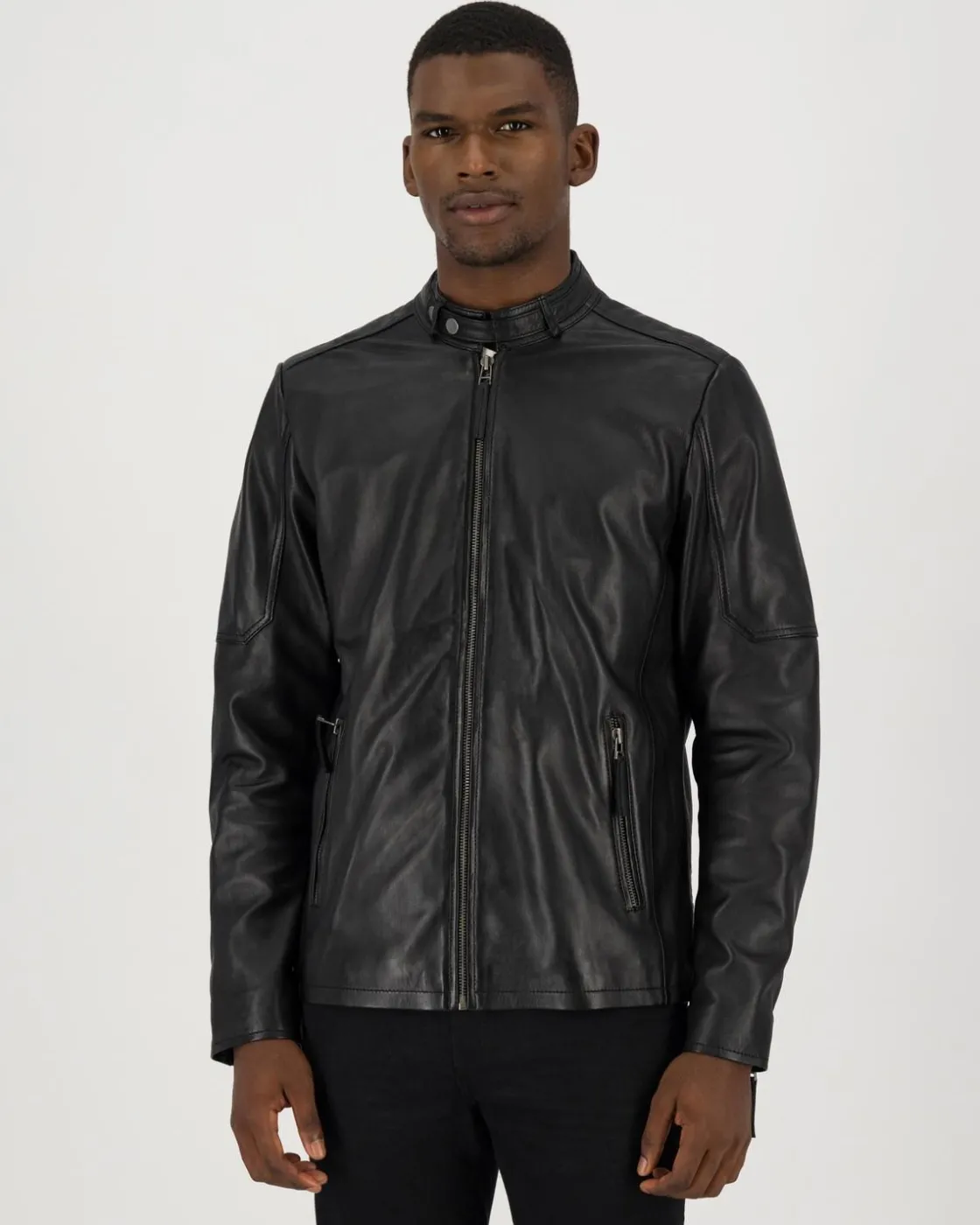 Men Old Khaki Jackets>Men'S Hugo Leather Jacket