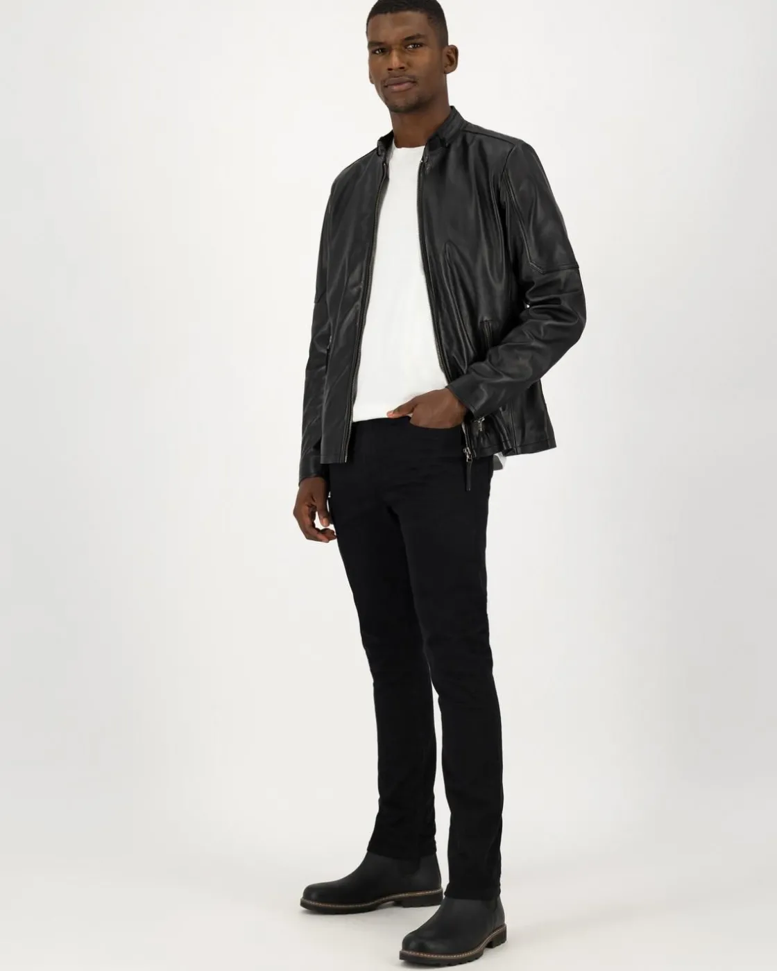 Men Old Khaki Jackets>Men'S Hugo Leather Jacket