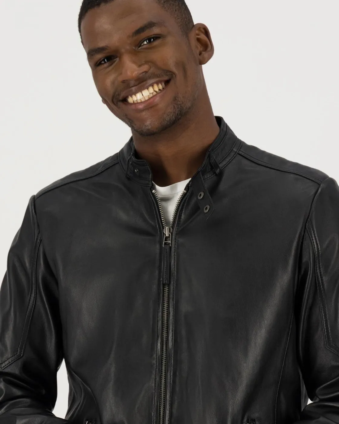 Men Old Khaki Jackets>Men'S Hugo Leather Jacket
