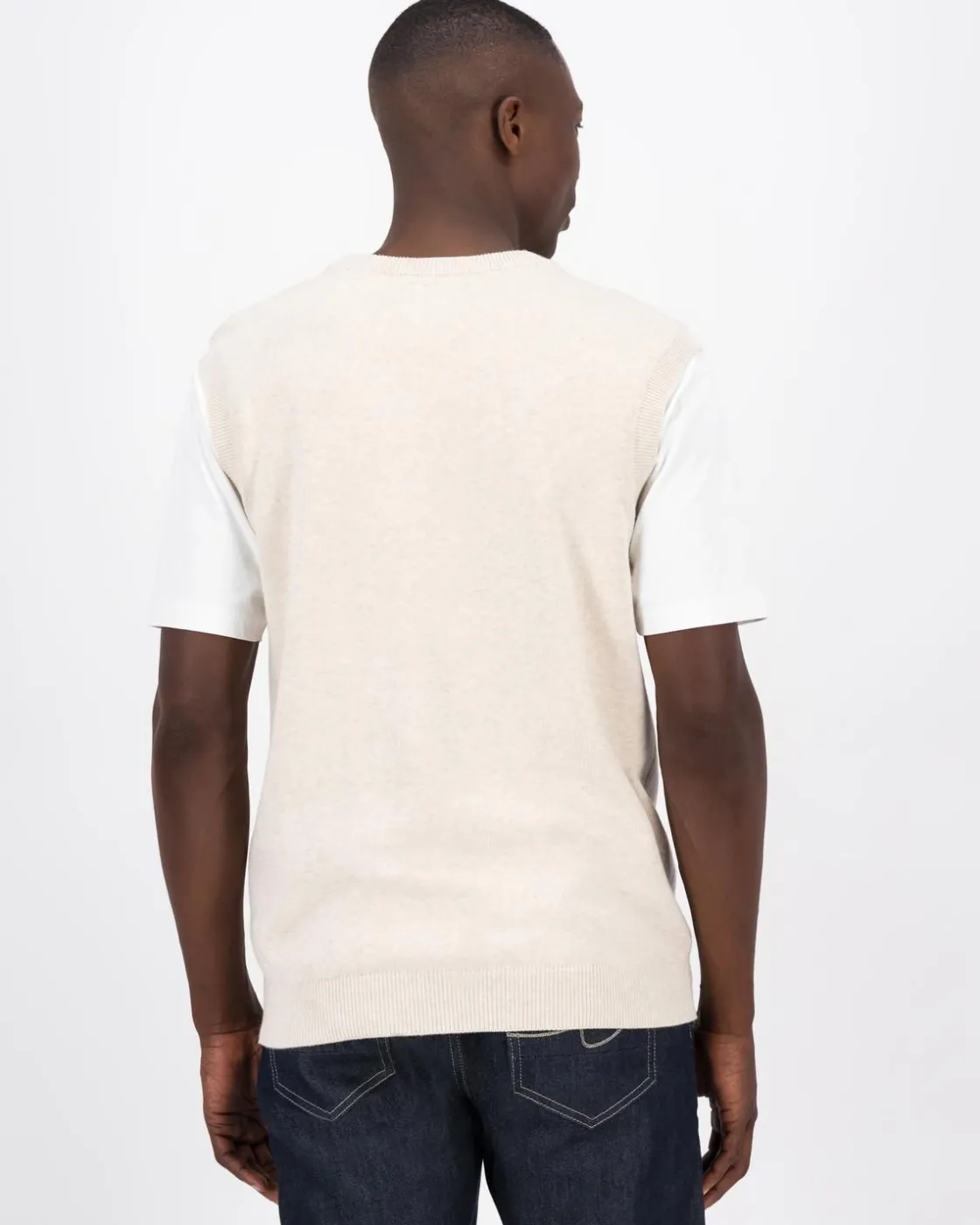 Men Old Khaki Knitwear>Men'S Jeff Sleeveless Crew Neck Knit