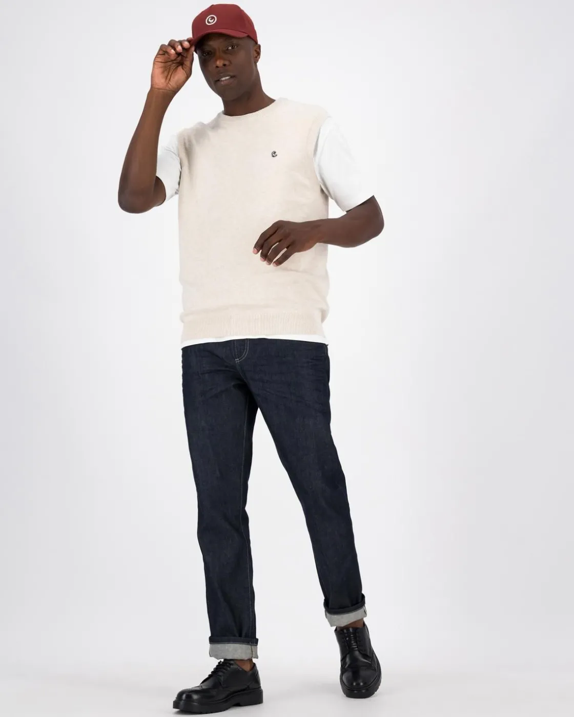 Men Old Khaki Knitwear>Men'S Jeff Sleeveless Crew Neck Knit
