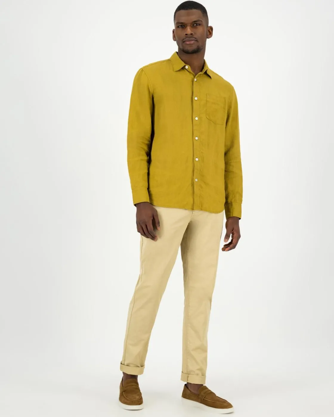 Men Old Khaki Shirts>Men'S Jesse Regular Fit Linen Shirt