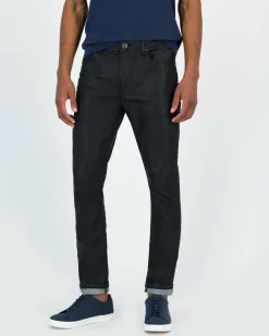 Men Old Khaki Denim>Men'S Joel Coated Black Denim