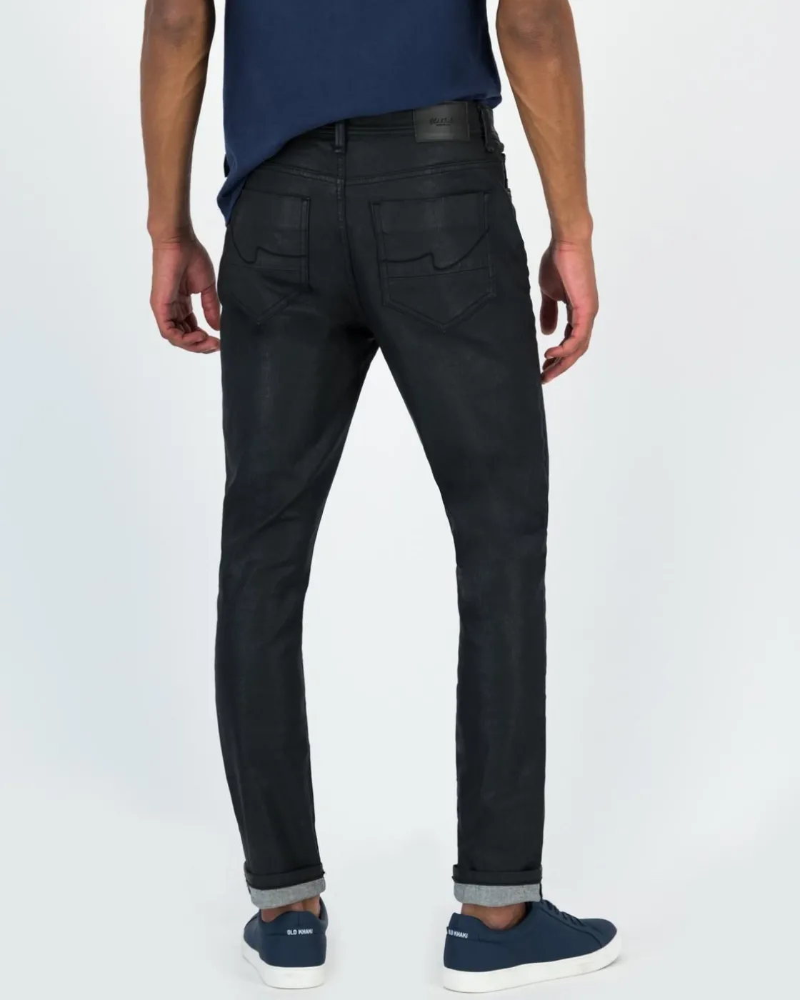 Men Old Khaki Denim>Men'S Joel Coated Black Denim