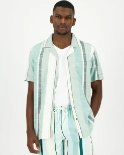 Men Old Khaki Shirts>Men'S Jon Regular Fit Textured Shirt