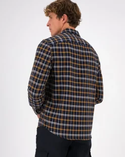 Men Old Khaki Shirts>Men'S Kaz Check Slim Fit Shirt