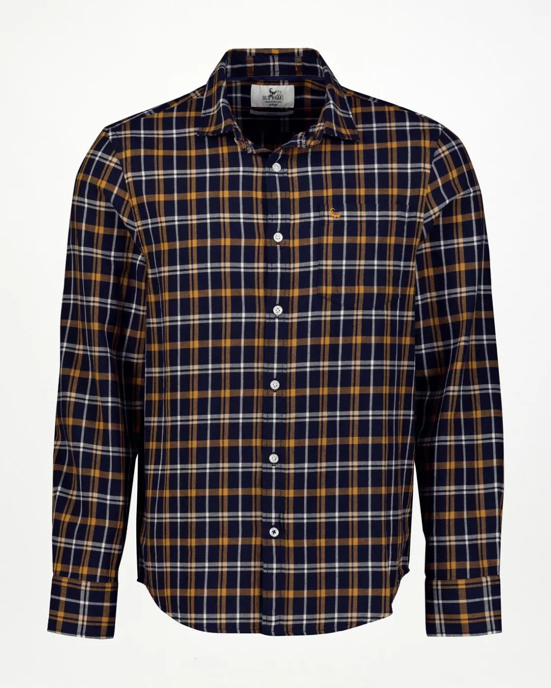 Men Old Khaki Shirts>Men'S Kaz Check Slim Fit Shirt