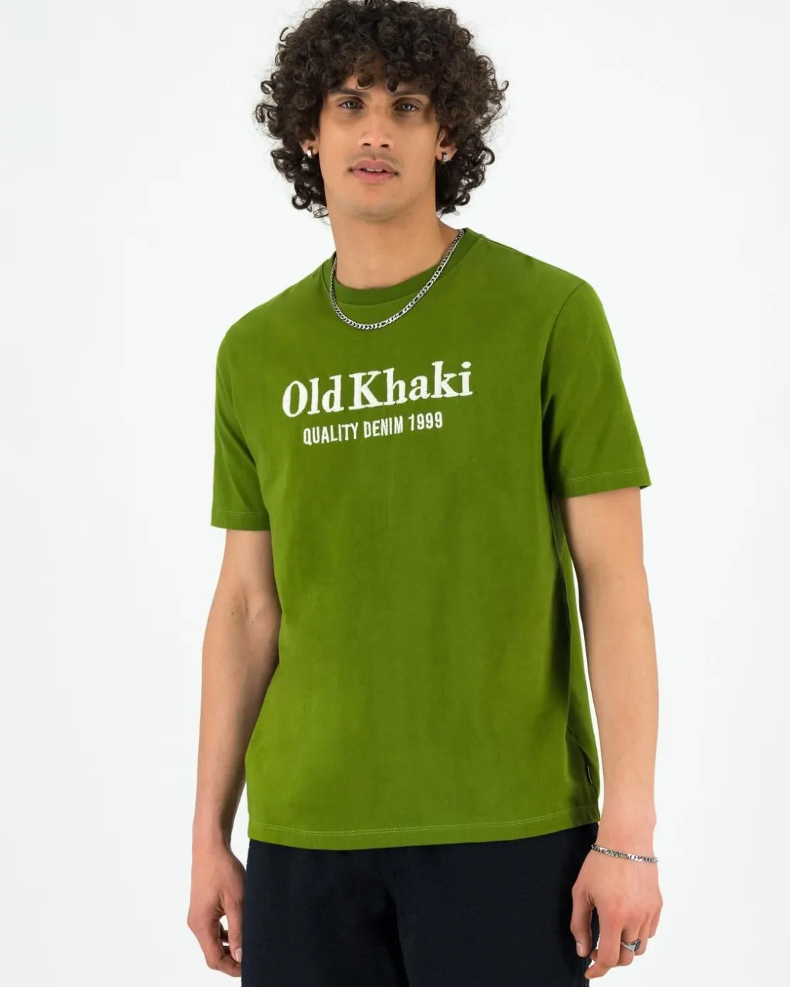 Men Old Khaki T-Shirts>Men'S Kelly Oversized Fit T-Shirt