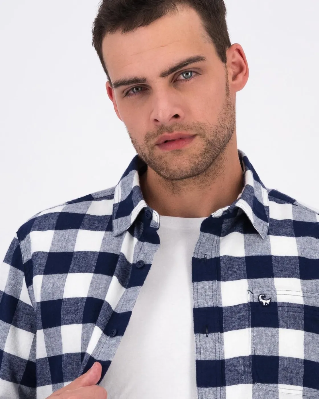 Men Old Khaki Shirts>Men'S Kevin Buffalo Check Regular Fit Shirt