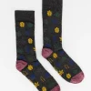 Men Old Khaki Socks & Underwear>Men'S Leaf Print Socks