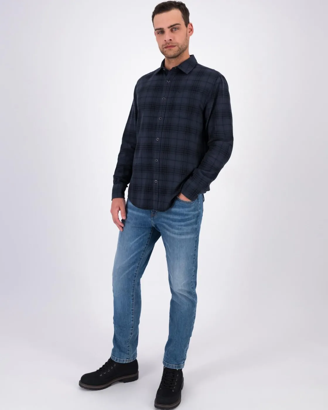 Men Old Khaki Shirts>Men'S Loyiso Warm Handle Check Shirt