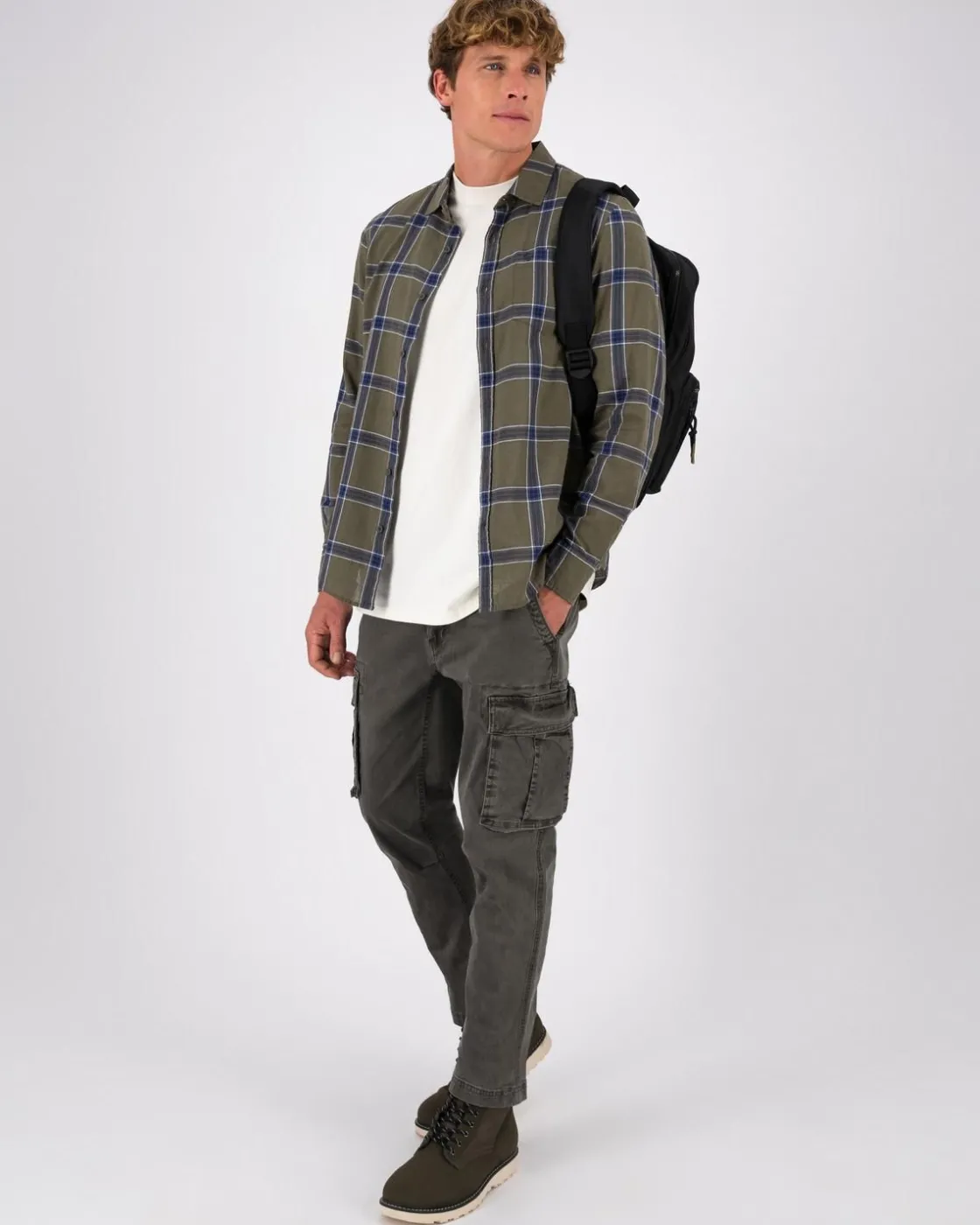 Men Old Khaki Shirts>Men'S Lucas Check Slim Fit Shirt
