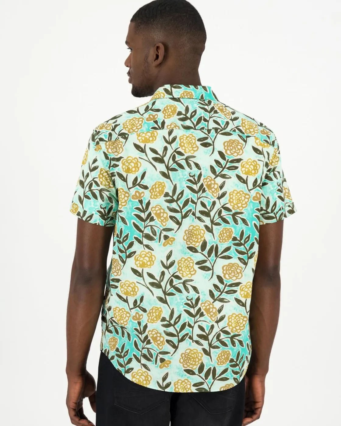 Men Old Khaki Shirts>Men'S Luther Slim Fit Floral Shirt