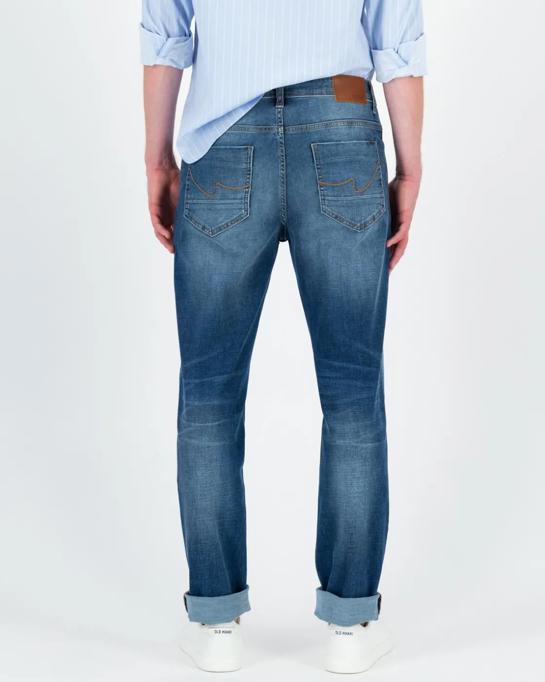 Men Old Khaki Denim>Men'S Mayson Slim Mid Wash Denim