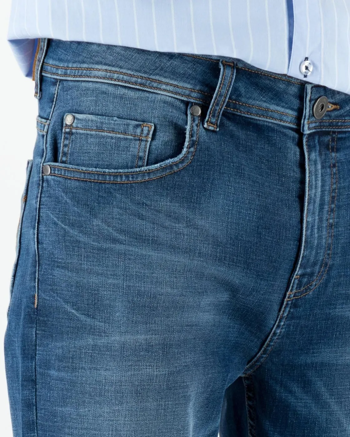 Men Old Khaki Denim>Men'S Mayson Slim Mid Wash Denim