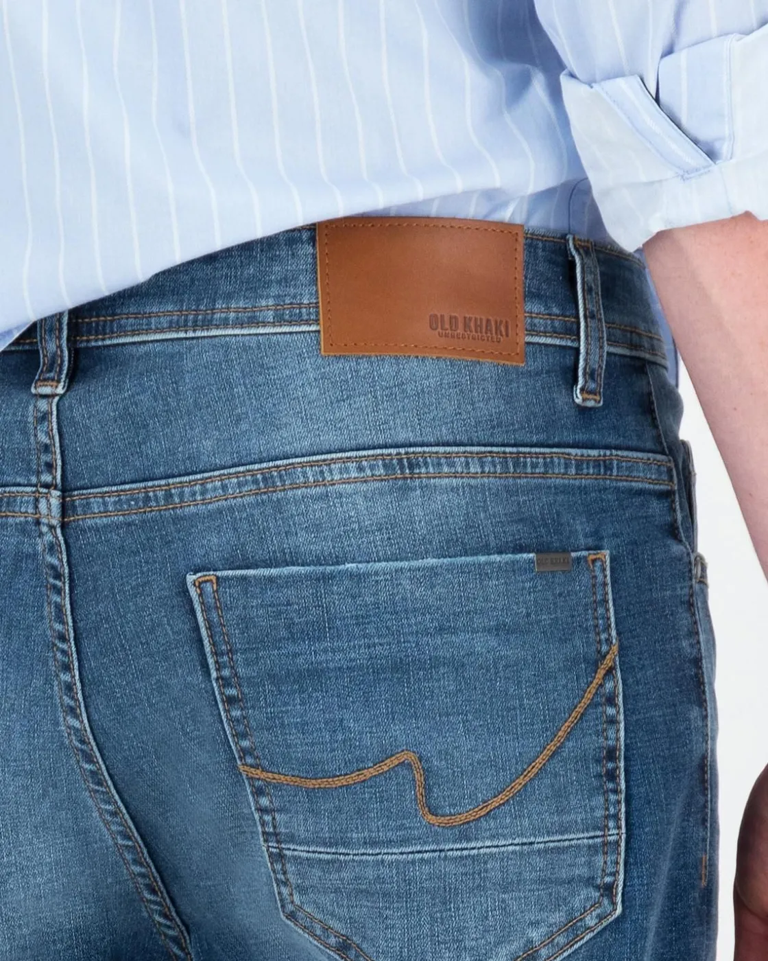 Men Old Khaki Denim>Men'S Mayson Slim Mid Wash Denim