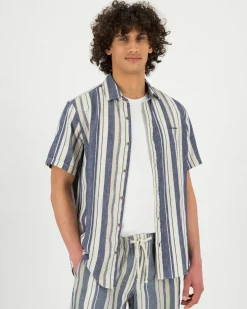 Men Old Khaki Shirts>Men'S Mike Regular Fit Stripe Shirt