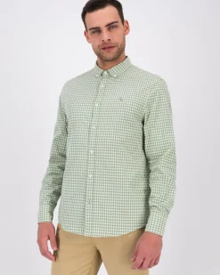 Men Old Khaki Shirts>Men'S Omar Gingham Regular Fit Shirt
