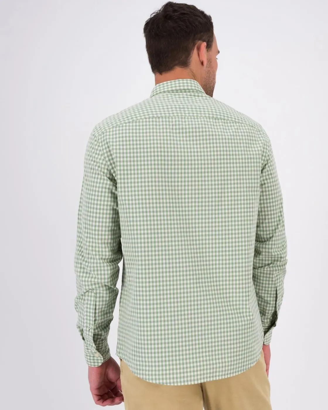 Men Old Khaki Shirts>Men'S Omar Gingham Regular Fit Shirt