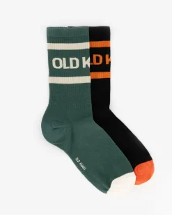 Men Old Khaki Socks & Underwear>Men'S 2-Pack Bart Branded Socks
