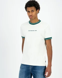 Men Old Khaki T-Shirts>Men'S Parker Relaxed Fit Pique T-Shirt