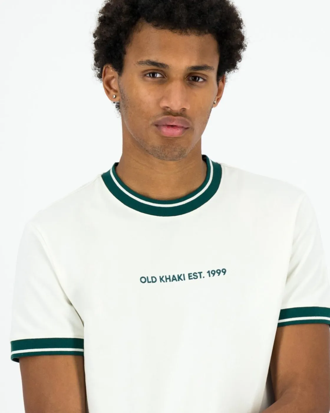 Men Old Khaki T-Shirts>Men'S Parker Relaxed Fit Pique T-Shirt