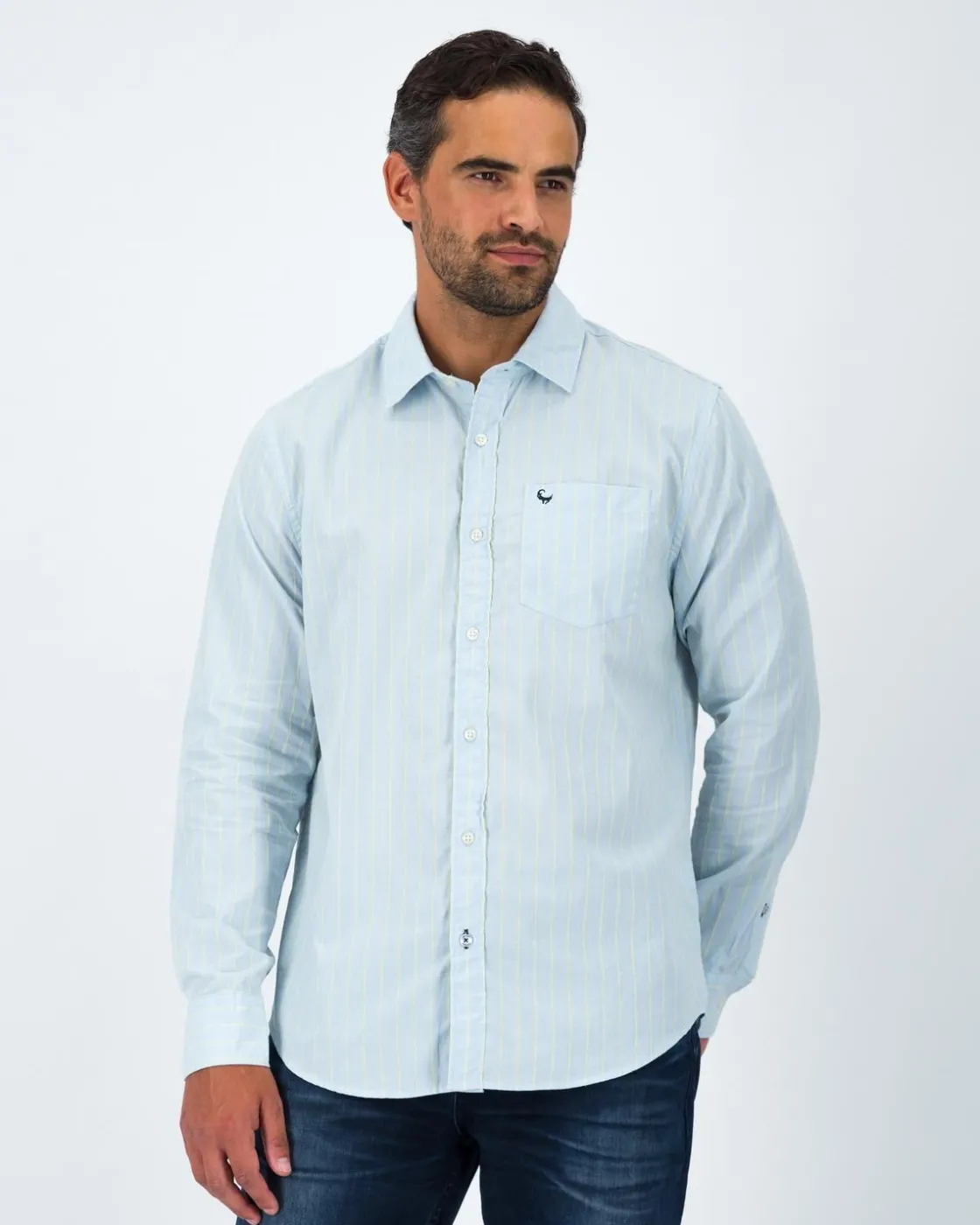 Men Old Khaki Shirts>Men'S Perry Fine Stripe Shirt