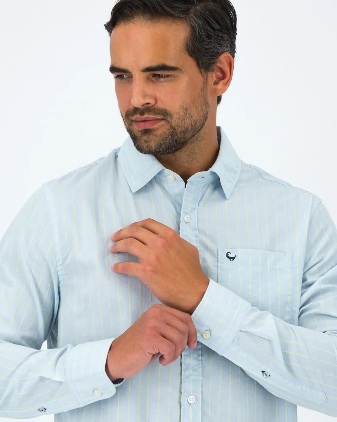 Men Old Khaki Shirts>Men'S Perry Fine Stripe Shirt